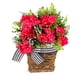 thumbnail image 3 of Flores Artificiales Bienvenida Signo De Primavera Patio Puerta Delantera Canasto Colgante Corona, 3 of 3