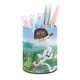 thumbnail image 1 of Presiona Start-theme Cylinder Pen Holder Pencil Organizer with Flannel Lining PVC Leather Material Cardboard Base for study work 10*8CM, 1 of 6
