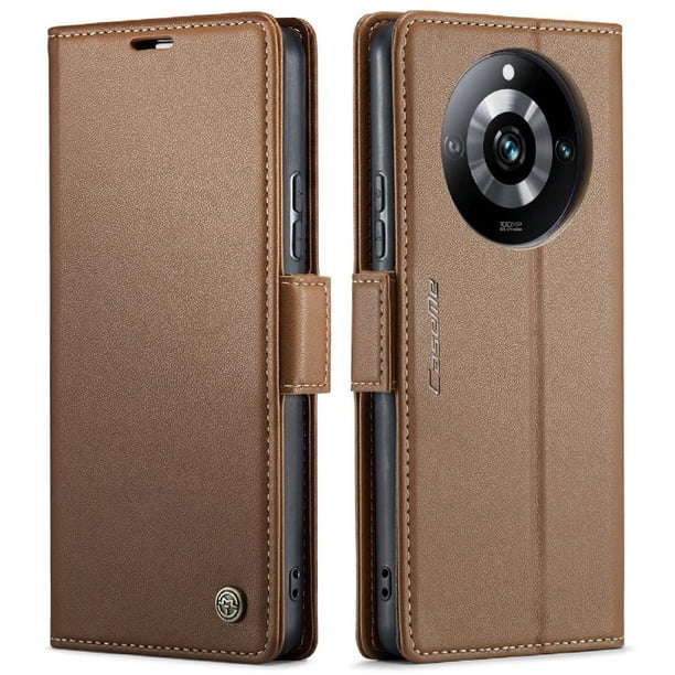 CaseMe tipo cartera Realme 11 Pro Plus con cierre magnético, RFID, tarjetero, soporte, carga inalámbrica