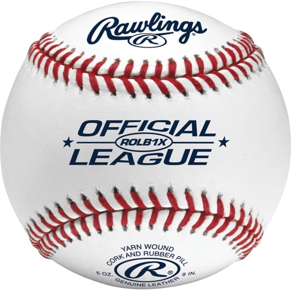 Béisbol Rawlings ROLB1X Paquete de 12 Blancas