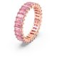 thumbnail image 2 of Anillo Swarovski Matrix de cristal rosa tallado en forma de baguette, tamaño 8, 2 of 6