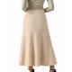 thumbnail image 3 of INSPIRE CHIC Falda de Punto A-Line para Mujer con Cintura Alta Elástica y Tejido Acanalado, Falda Midi de Suéter M Beige, 3 of 6