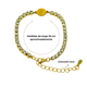 thumbnail image 2 of Pulsera San benito ajustable con zirconias chapada en oro 18k, 2 of 3