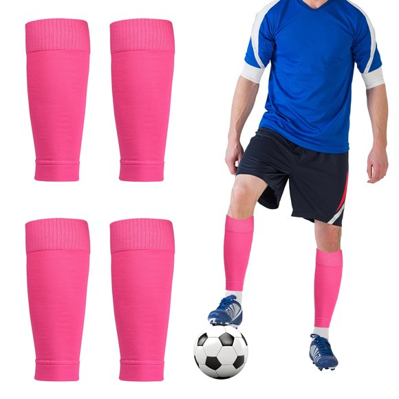 Mangas de compresión para piernas Wuluwala, 2 pares, rosa