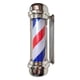thumbnail image 3 of Luz de poste de barbero, luz giratoria de barbería, ahorro de energía, lámpara de pared LED de poste de barbería clásica tradicional para peluquería, 3 of 5