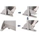 thumbnail image 3 of Divisor de ambientes GOF Pierna de seguridad de acero 5 × 41 × 15 cm gris, 3 of 7
