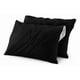 thumbnail image 1 of Set De 2 Fundas Para Almohadas Impermeables 50 X 70 Cm Antimanchas Negro, 1 of 10