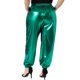 thumbnail image 3 of Agnes Orinda Conjuntos de Halloween para Mujeres Pantalones Jogger Talla Grande Cintura Alta Metálica Brillante Elásticos Pantalones Holográficos 1X Verde, 3 of 6