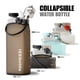 thumbnail image 2 of Botella de agua plegable de silicona IzziBottle 600 ml, color marrón, 2 of 8