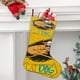 thumbnail image 2 of CatDog Tema: Calcetines de Navidad, fino lino blanco para colgar en escaleras y chimenea, decoración navideña para el hogar, regalo de Navidad. 45cm × 32cm, 2 of 5