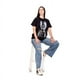 thumbnail image 4 of Polera Mujer Oversize Estampado Golden Clock Negro Talla M, 4 of 5