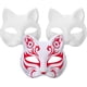 thumbnail image 2 of máscaras de gato DIY de papel blanco, máscara de rostro pintada a mano en blanco para disfraz de mascarada de Halloween, accesorio de cosplay, 2 of 7