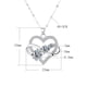 thumbnail image 4 of Collar Plata 925 Piedras Moissanitas Amor Infinito Elegante plateado Talla única, 4 of 5