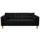 thumbnail image 1 of Sofa Retro 3CG Felpa 04 Negro, 1 of 6