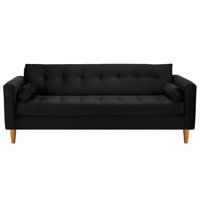 Bodevir - Sofa Retro 3Cg Felpa 04 Negro