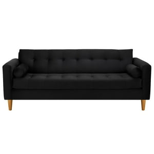 Bodevir - Sofa Retro 3Cg Felpa 04 Negro