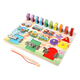 thumbnail image 1 of Tablero montessori pesca y encaje juguete sensorial niños, 1 of 3