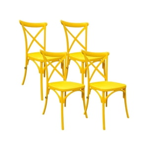 Habita2 Chile - Pack 4 Sillas Sena Amarillo