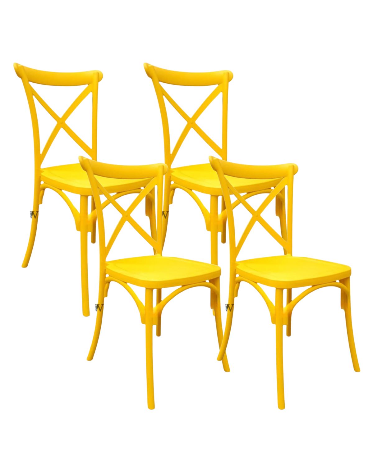 Habita2 Chile - Pack 4 Sillas Sena Amarillo