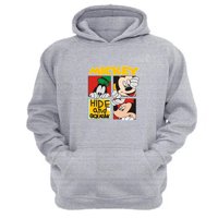 Genérico - Polerón Canguro Raton Gris Claro Talla Xl Unisex