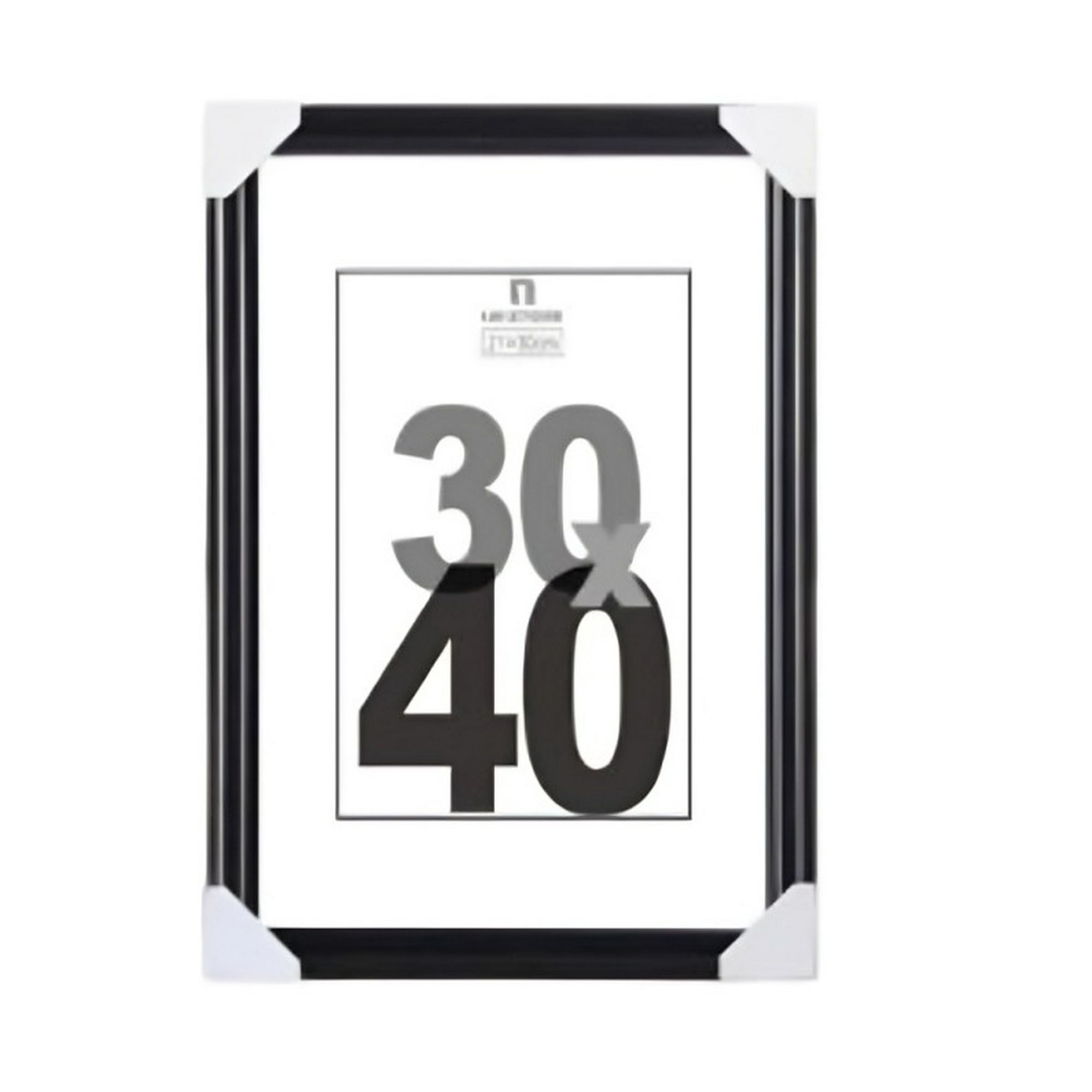 Genérico - Marco De Foto Negro 30x40 Cm