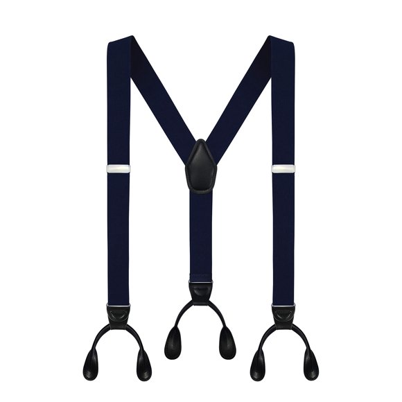 Tirantes Moulen 3,5 cm Azul Marino con Extremos de Botón Ajustables