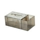thumbnail image 3 of Caja de papel de pañuelos faciales rectangular Soporte de caja de pañuelos con dos compartimentos Servilletas Titular de pañuelos Funda para soporte gris, 3 of 5