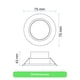 thumbnail image 5 of Lampara Foco Orientable Embutido Blanco 3w 250lm 7,5cm Fría Blanco, 5 of 8