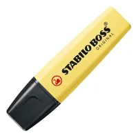 Stabilo Boss Pastel Destacador Fluorescente Color Amarillo.