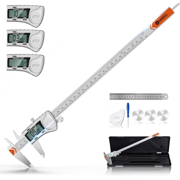 Calibrador Digital Hardell 12 Pulgadas Acero Inoxidable Preciso