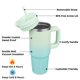 thumbnail image 2 of Vasos aislantes BJPKPK de acero inoxidable de 900 ml con asa, 2 of 6
