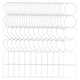 thumbnail image 5 of LLavero de acrílico de 100 Uds., suministros de bricolaje con Kit de agujeros, adorno para colgantes de llavero, llavero artesanal de, 5 of 5