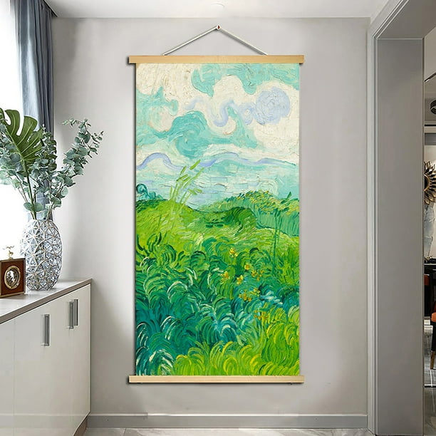 1pc, Canvas Wall Art, Landscape Oil Painting Canvas Spray Painting For Living Room Bedroom Study Decoration, Holiday Gift, 19*39inch