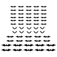 Bothyi - Decoración De Pared De Murciélagos Decoraciones Para Fiestas De Halloween Conjunto De Murciélagos Decorativos De Halloween 3D Estilo A