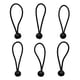 thumbnail image 1 of 6 Piezas Heavy Duty Bungee Ball Cord Tarp Tent Tie Down Tope Negro 6 Pulgadas, 1 of 5
