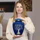 thumbnail image 4 of Urna funeraria Trupoint Memorials Blue Tree of Life, grande, 4 of 9
