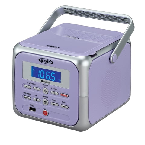 Reproductor De Cd Estéreo Portátil Boombox Jensen Cd-660 Lavender