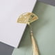 thumbnail image 1 of 1pc Traditional Chinese Folding Fan Bookmark - Perfect for Reading Newspapers & Office Supplies!, 1 of 5