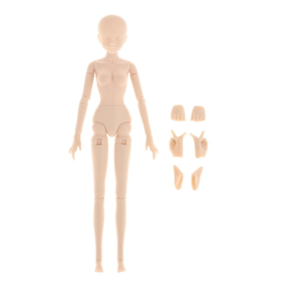 BJD Girl Doll Cuerpo Desnudo 22 Movible Articulado 29cm DIY Dress Up Juguetes Desnudos Con Contorno De Ojos