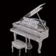 thumbnail image 3 of Piano 3D Jigsaw Metal Puzzle Model Toys, 3 of 3