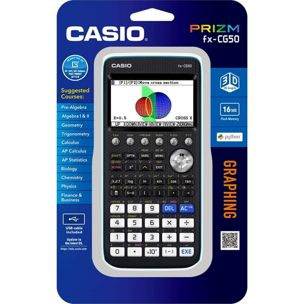 Calculadora gráfica CASIO PRIZM FX-CG50 Pantalla LCD en color | Lider