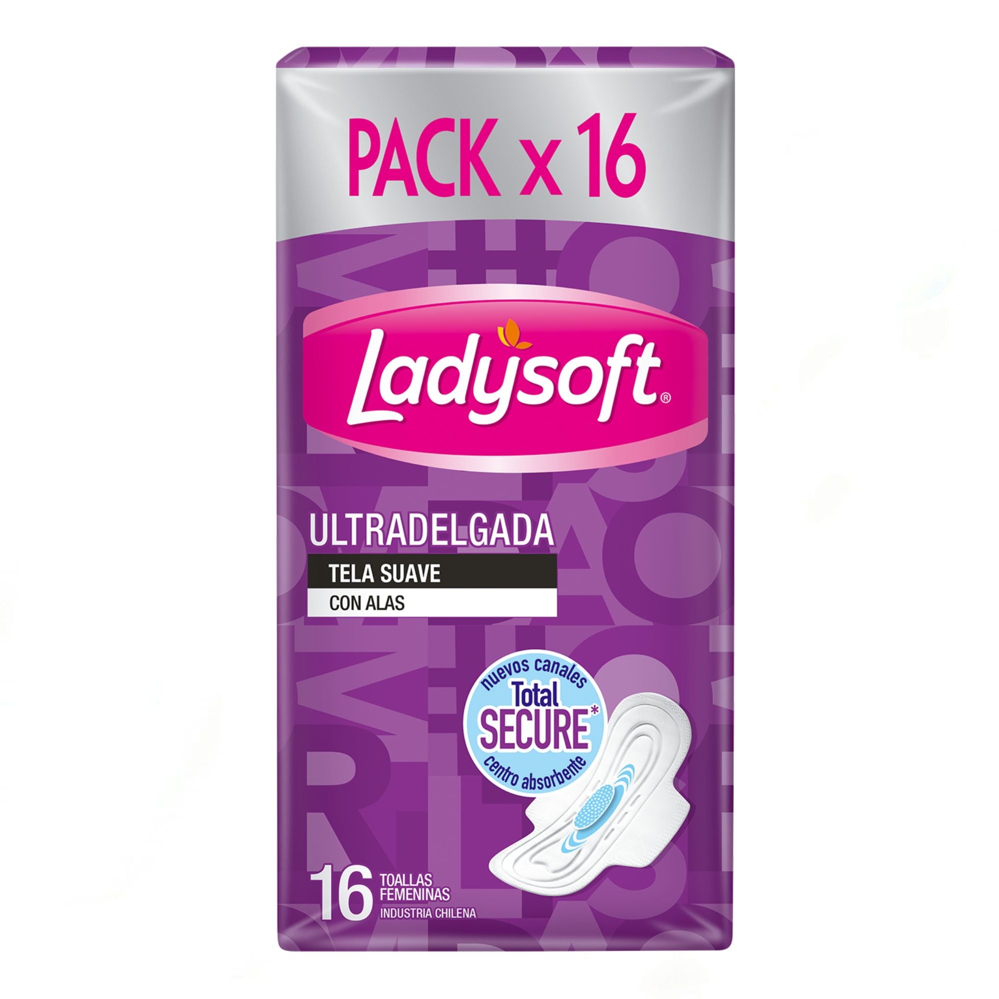 Toallas Higiénicas Normal Tela Suave 16 Un Ladysoft