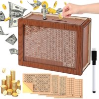 Caja Ahorradora De Madera Piggy Bank Molidow Para Niños Y Adultos