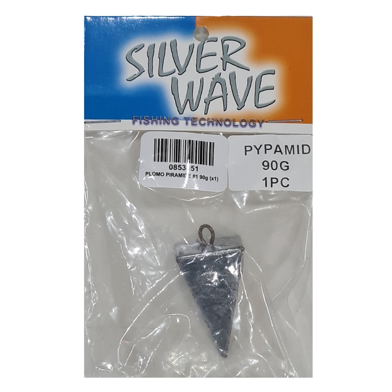 Silver Wave - Plomo De Pesca Forma Piramide #1 90Grs 1Unidades