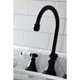 thumbnail image 4 of Grifo Kingston Brass Bel-Air KS2980BPL de instalación amplia, negro mate, 4 of 9