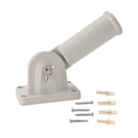 Ioensy - Soporte De Asta De Bandera Soporte De Montaje De Asta De Bandera De Aluminio Para Casa De Porche Exterior