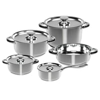 Wens - Bateria Cocina 9 Piezas Acero Inoxidable Cocina 470-9Ss