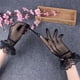 thumbnail image 4 of Floral Lace Gloves for Women - Perfect for Weddings, Tea Parties, and Dinner Costume Accessories, 4 of 5