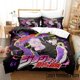thumbnail image 1 of Fashion ed Cartoons JoJo's Bizarre Adventure three-piece Bedding Set Adult Kid Bedroom Duvet cover Sets Home Textiles Bed Sheets, 1 of 5