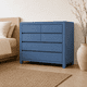 thumbnail image 2 of Cómoda "Puelo" 5 Cajones Mueble de Pino Clear con Distribución - Azúl Marino - 100x40x90 cm, 2 of 3